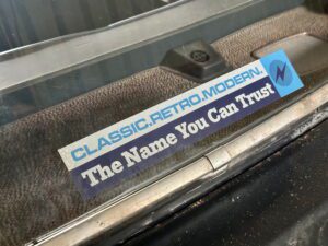 Car window sticker – Classic.Retro.Modern. The Name You Can Trust - E - (UK Only)